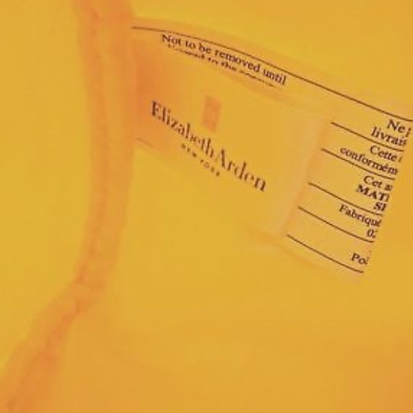 NEW Elizabeth Arden Sunshine Yellow Barrel Style Makeup Bag Large Cosmetic Case - Picture 10 of 11